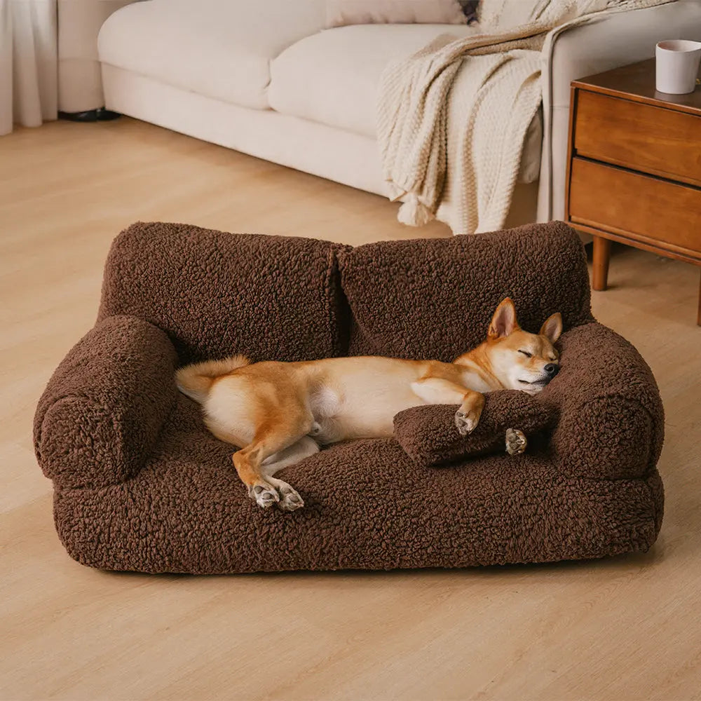 Groot Zacht Pluche Wasbaar Hondenbed Sofa Happy Pets