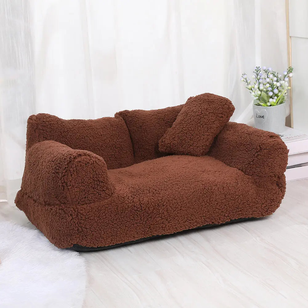 Groot Zacht Pluche Wasbaar Hondenbed Sofa Happy Pets
