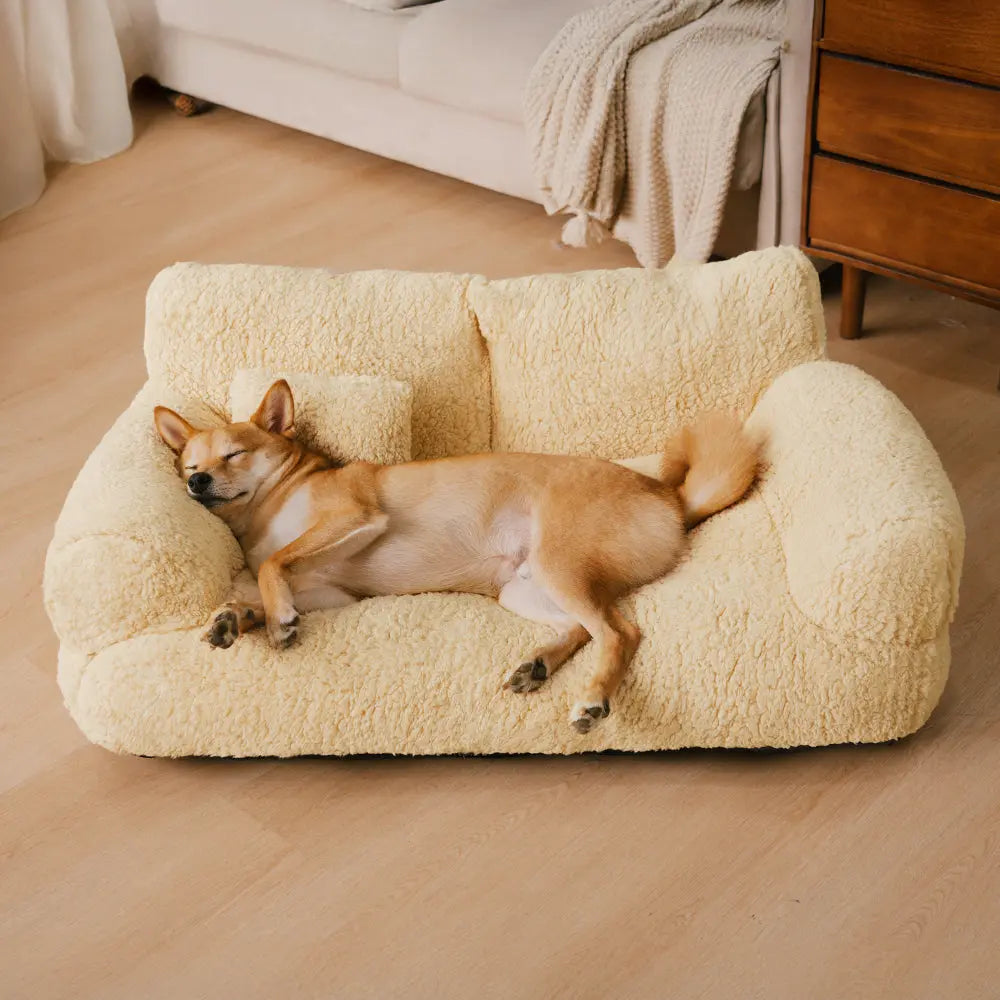 Groot Zacht Pluche Wasbaar Hondenbed Sofa Happy Pets