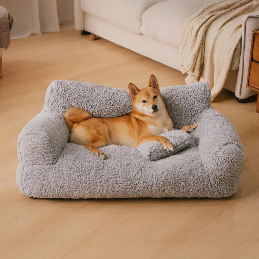 Groot Zacht Pluche Wasbaar Hondenbed Sofa Happy Pets