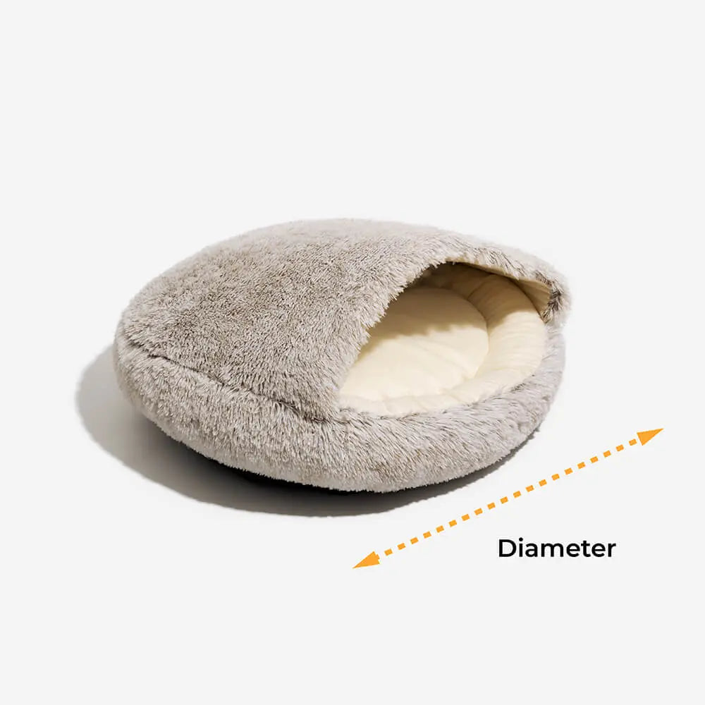 Kalmerend Plush Semi-Gesloten Huisdier Nest Pita Bed Voor Honden Happy Pets